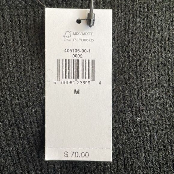 BANANA REPUBLIC Essential Crew Neck Sweater, Black, Size Medium - Picture 8 of 11